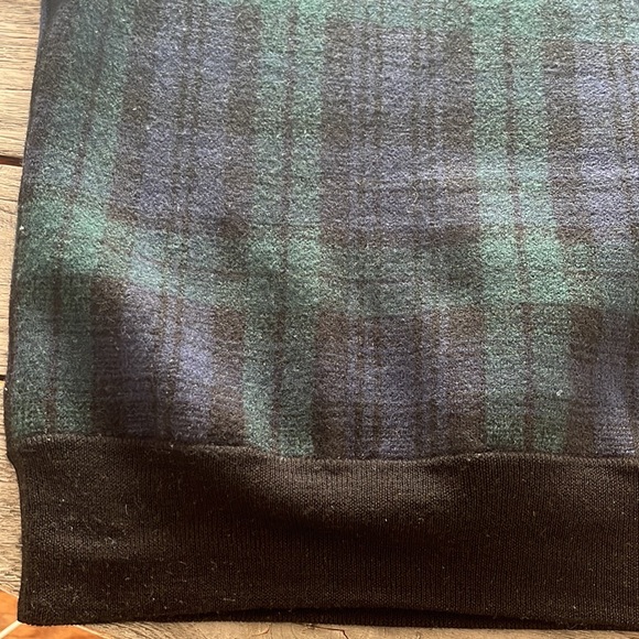 J CREW BLACKWATCH PLAID 100% MERINO WOOL MENS CREW NECK SWEATER IN XL - Picture 6 of 7